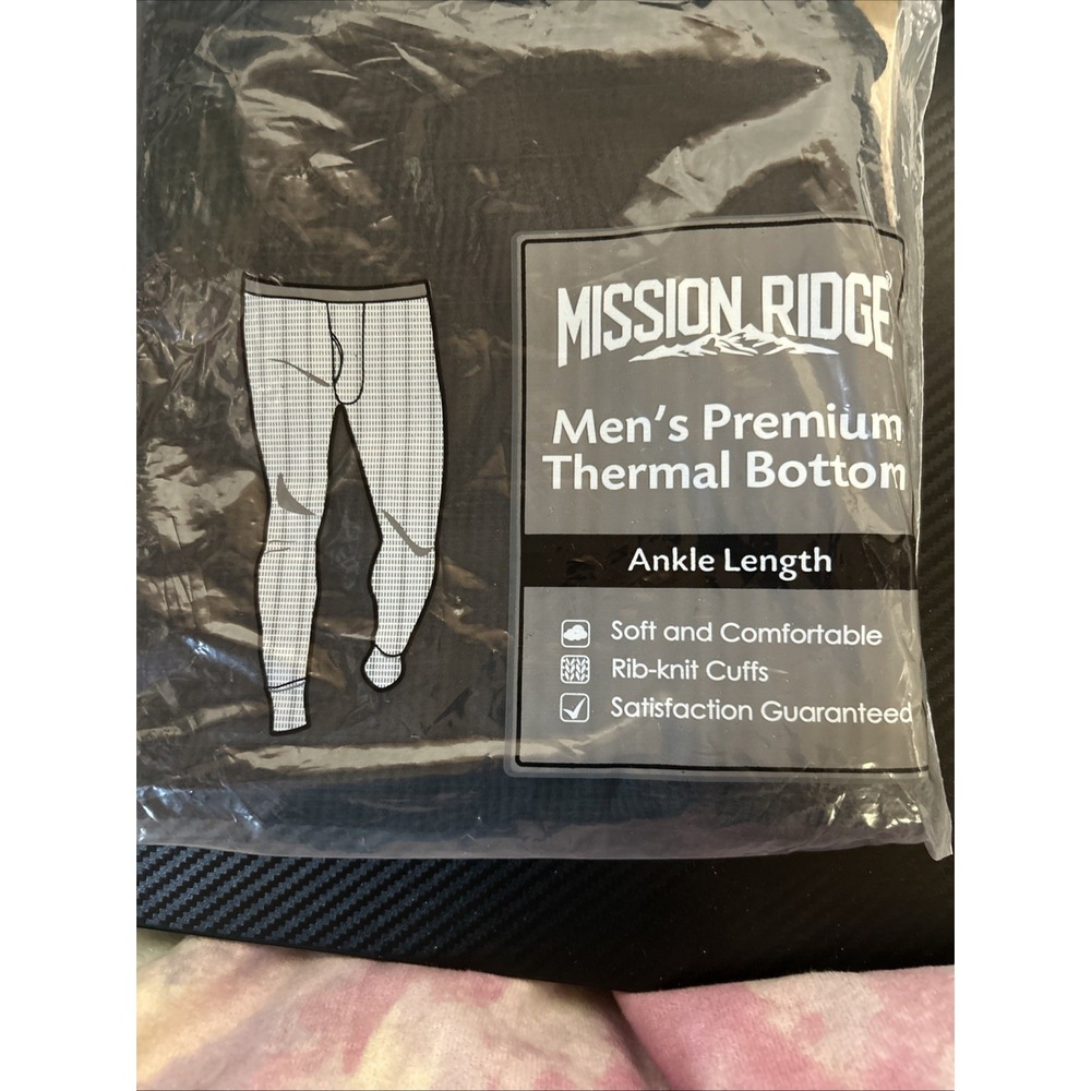 Brand New Mission‎ Ridge Men's Large Premium Thermal Bottoms-ankle Length